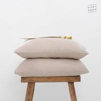 Linen Tales Hemp Pillowcase Kanapių pluošto pagalvės užvalkalas, Warm Sand