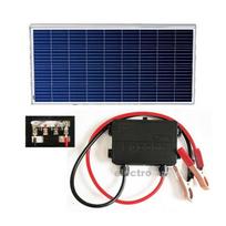 Saulės panelė 80W 12/24V su reguliatorium