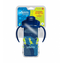 Dr.Browns TC01202 gertuvė dvigubomis sienelėmis su šiaudeliu 300ml