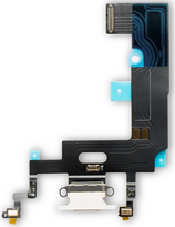 iPhone Xr krovimo lizdas (su mikrofonu) : Spalvos - Balta