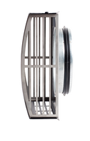 Lauko padavimo/ištraukimo grotelės - stogelis d160 baltos sp. ST160B