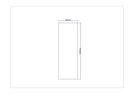 Dušo kabinos šoninis stiklas tiesus 560x1690 grey 3.118.