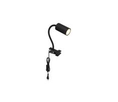 Globo 57911KB – Lanksti lempa su segtuku ROBBY 1xGU10/25W/230V juoda