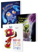 KNYGŲ RINKINYS. Iliustruotos ISTORIJOS. Drakoniukas, vardu Kiaušinis + Namai yra ten, kur gyvena mano širdis + Planetos gelbėtoja Kloja - Daniel Howarth, Heidi Howarth