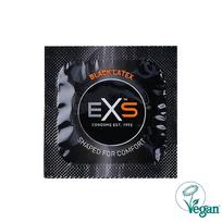 Juodo latekso prezervatyvai "EXS Black Latex"