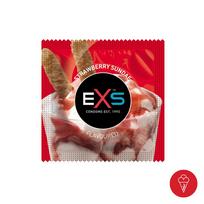 Braškinių ledų skonio ir kvapo prezervatyvai "EXS Strawberry Sundae"