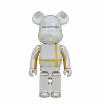         Interjero detalė Bearbrick MEDICOM TOY PLUS  SILVER 400%        