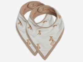 Jollein seilinukas Bib Bandana Teddy Bear 2vnt