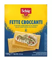 Schär FETTE CROCCANTI – traškios duonelės be glitimo, 150g
