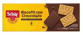Schär BISCOTTI CON CIOCCOLATO - sausainiai su šokoladu be glitimo, 150g