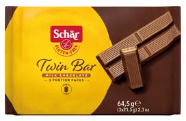 Schär TWIN BAR – vaflinis batonėlis be glitimo, 64.5g