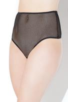 Stringai aukštu liemeniu Coquette Crotchless Chain Gstring, juodos spalvos