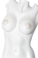 Lipdukai speneliams su karoliukais Coquette Pasties Pearl And Rhinestone, baltos spalvos