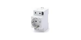 Kištukinis lizdas ant DIN bėgelio su įžeminimu Pawbol M.06-16A/250V-S
