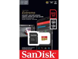 SanDisk atm. korta microSDXC 512GB Extreme 190MB/s