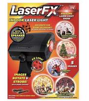 Lazerinis vakarėlių projektorius LASER FX su garsiakalbiu (su Kalėdiniais akcentai)