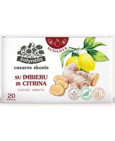 Vaisinė arbata VASAROS SKONIS su imbieru ir citrinomis, 20 vnt.
