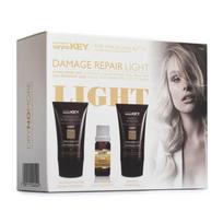 Kelioninis plaukų priežiūros priemonių rinkinys Saryna KEY Damage Repair Light Treatment Travel Set DLBOSKIT, skirtas pažeistiems plaukams