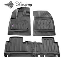 Kilimėliai 3D PEUGEOT Rifter 2018->, 4 vnt. (without armrest) black /5016114