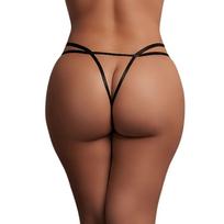 Atviros kelnaitės su aukso detalėmis, Sophia (XL-3XL)