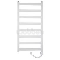 Elektrinis rankšluosčių džiovintuvas WOBBEE TENBY WHITE 50x100cm, dešininis su spiraliniu laidu