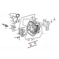 Cilindro varžtas KAYO A180 BOLTED FLANGE M6×100 101041-0061 Nr. 12