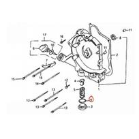 Tepalų išleidimo varžto tarpinė KAYO A180 O-RING 30.8×3.1 101041-0103 Nr.9