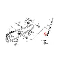 Variklio įtempėjo spyruoklė KAYO 70 TENSION ROD SPRING 101032-0199 Nr. 6