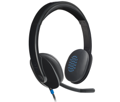 Ausinės Logitech H540 USB (981-000480), juodos