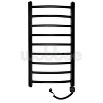 Juodas elektrinis rankšluosčių džiovintuvas WOBBEE BRYMBO BLACK 50x90cm, dešininis