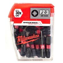 Smūginis sukimo antgalis Milwaukee PZ3x25mm, 25 vnt.