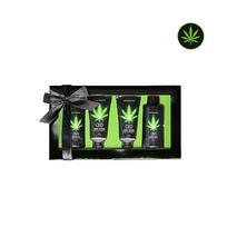 Kūno priežiūros dovanų rinkinys "Green Tea & Hemp Oil" - 4 produktai