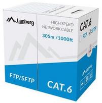 Laidas Lanberg CAT 6 CU S/FTP LCS6-11CU-0305-S, Nėra, 305 m, pilka sp.