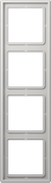 4-gang frame, light grey, LS990 LS984LG | 4011377946309