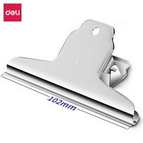 Metalinis spaustukas DELI 102mm, 3vnt/pak