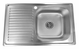 Nerūdijančio plieno plautuvė D8050PF, 800 x 500 x 180 mm
