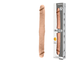 Dvigubas realistiškas falo imitatorius Silexd "Model 1 Double Dong S Flesh", 38,5 cm