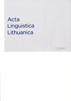 Acta Linguistica Lithuanica 87