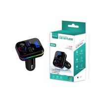 Reguliuojamu 7 spalvų FM Bluetooth moduliatorius su 2 USB jungtimis