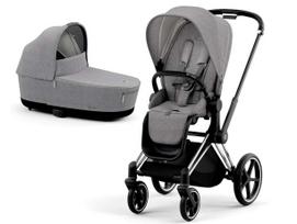 Universalus vežimėlis Cybex Priam V4 Plus Manhattan Grey/Chrome Black 2in1