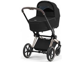 Universalus vežimėlis Cybex Priam V4 Onyx Black/Rose Gold 2in1