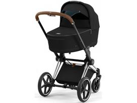 Universalus vežimėlis Cybex Priam V4 Onyx Black/Chrome Brown 2in1