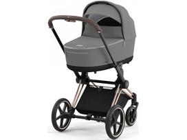 Universalus vežimėlis Cybex Priam V4 Pearl Grey/ Rose Gold 2in1