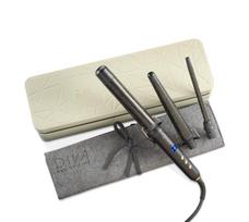 Diva Pro Styling Precious Metals Gold Dust Multi-Wand Plaukų garbanojimo rinkinys 1 vnt.