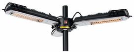 Sunred infraraudonųjų spindulių šildytuvas Parasol Black 2000 W