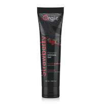 Braškių skonio ir kvapo vandens pagrindo gelis - lubrikantas "Lube Tube Strawberry" - 100 ml