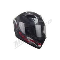 Šalmas CGM 316X SPEED SPRAY uždaras juodas / raudonas matinis