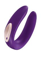 Vibratorius poroms "Double Plus" – Violetinis