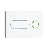 Mygtukas PL8 Dual Flush potinkiniams JIKA mod. PRO, baltas, apvadas žalias.