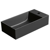 Praustuvas GSI KUBE X 50x25 cm juodas matinis